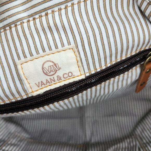 Vaan & Co Rawhide Leather Patchwork Tote Bag - Picture 10 of 12